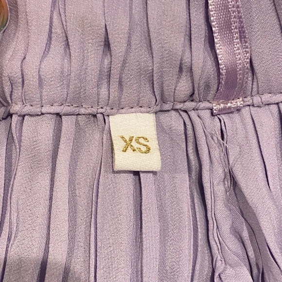 Bogdar charo pleated high waisted wide leg Flowy Pants Lavendar 16747 - Picture 13 of 16